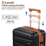 UKEIN Luggage Set with Backpack,Polycarbonate Carry On Luggage Airline Approved with Spinner Wheels, Hardshell Travel Suitcase with TSA Lock,Suitcase Set 3 Piece