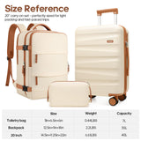 UKEIN Luggage Set with Backpack,Polycarbonate Carry On Luggage Airline Approved with Spinner Wheels, Hardshell Travel Suitcase with TSA Lock,Suitcase Set 3 Piece