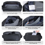 ULANZI Camera Sling Bag, Water - Resistant Camera Case with Tripod Holder, DSLR/SLR/Mirrorless Camera Bags Crossbody for photographers - Black