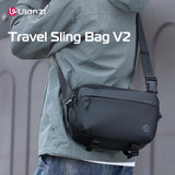 ULANZI Camera Sling Bag, Water - Resistant Camera Case with Tripod Holder, DSLR/SLR/Mirrorless Camera Bags Crossbody for photographers - Black