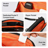 ULANZI YY08 Sling Bag Everyday Shoulder Bag for DJI Osmo Pocket 3/GoPro/Insta360 Action Cameras, Vlog Photography Crossbody Portable Bag Small Camera Case w Detachable Strap, 2L, Gray