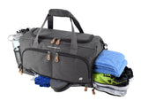 Ultimate Gym Bag 2.0: The Durable Crowdsource Designed Duffel Bag with 10 Optimal Compartments Including Water Resistant Pouch (Charcoal, Medium (20