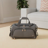Ultimate Gym Bag 2.0: The Durable Crowdsource Designed Duffel Bag with 10 Optimal Compartments Including Water Resistant Pouch (Charcoal, Medium (20")) (Charcoal)