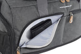 Ultimate Gym Bag 2.0: The Durable Crowdsource Designed Duffel Bag with 10 Optimal Compartments Including Water Resistant Pouch (Charcoal, Medium (20")) (Charcoal)