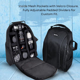 Ultimaxx Professional Dynamic Durable Ultra - Lightweight Water - Resistant Backpack Specifically Designed for Nikon, Canon, Sony, Olympus, and Panasonic DSLRs Cameras & Camcorders