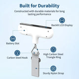 Ultrean Luggage Scale, 110lb Digital Suitcase Weight Scale for Travel, Portable Handheld Baggage Scale with Rubber Paint, Hook, Battery Included