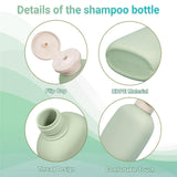 UMETASS 3.4 oz Small Plastic Travel Shampoo Bottles, Empty Plastic Squeeze Bottles with Flip Cap for Toiletries, Leakage - proof Travel Shampoo and Conditioner Bottles (4 pack, Green)