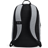 Under Armour Halftime Backpack, Pitch Gray Medium Heather (012)/Black, One Size Fits All