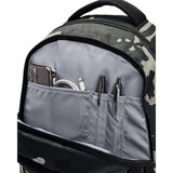 Under Armour Unisex - Adult Hustle 5.0 Backpack , Black (007)/Metallic Gold , One Size Fits All