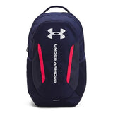 Under Armour Unisex-Adult Hustle 6.0 Backpack, (412) Midnight Navy/Midnight Navy/White, One Size Fits Most