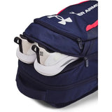 Under Armour Unisex-Adult Hustle 6.0 Backpack, (412) Midnight Navy/Midnight Navy/White, One Size Fits Most