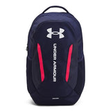 Under Armour Unisex-Adult Hustle 6.0 Backpack, (412) Midnight Navy/Midnight Navy/White, One Size Fits Most