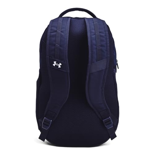 Under Armour Unisex-Adult Hustle 6.0 Backpack, (412) Midnight Navy/Midnight Navy/White, One Size Fits Most