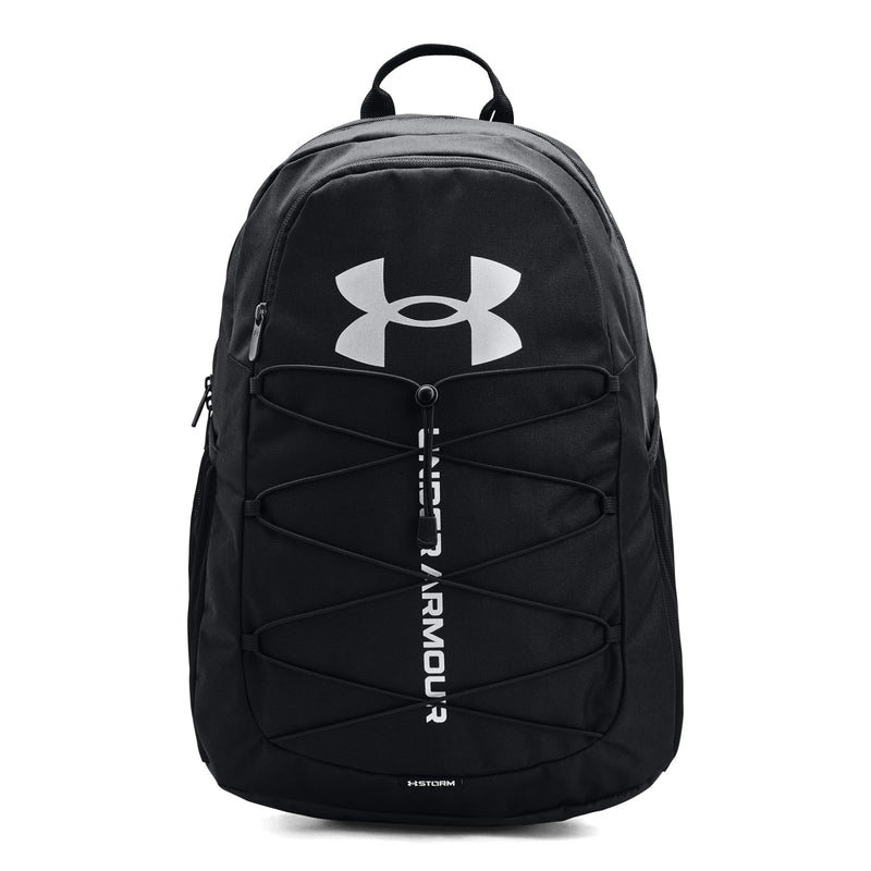 Under Armour Unisex - Adult Hustle Sport Backpack, Black (001)/Silver, One Size Fits All