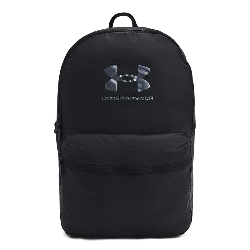 Under Armour Unisex - Adult Loudon Packable Backpack, (001) Black / / Metallic Gun Metal, One Size Fits All