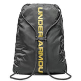 Under Armour Unisex - Adult Ozsee Sackpack , Black (010)/Metallic Gold , One Size Fits All
