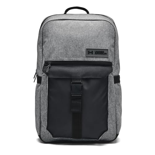 Under Armour unisex-adult Ua Triumph Campus Bp Backpack, Castlerock Full Heather/Black/Black, One Size, Backpack