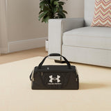 Under Armour unisex - adult Undeniable 5.0 Duffle - Large, Black (001)/Metallic Silver, One Size Fits Most