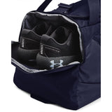 Under Armour Unisex - Adult Undeniable 5.0 Duffle, Midnight Navy (410)/Metallic Silver, Small