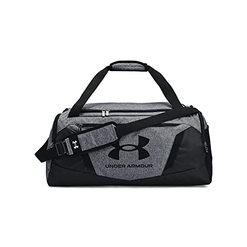 Under Armour Unisex-Adult Undeniable 5.0 Duffle, Pitch Gray Medium Heather (012)/Black, Small