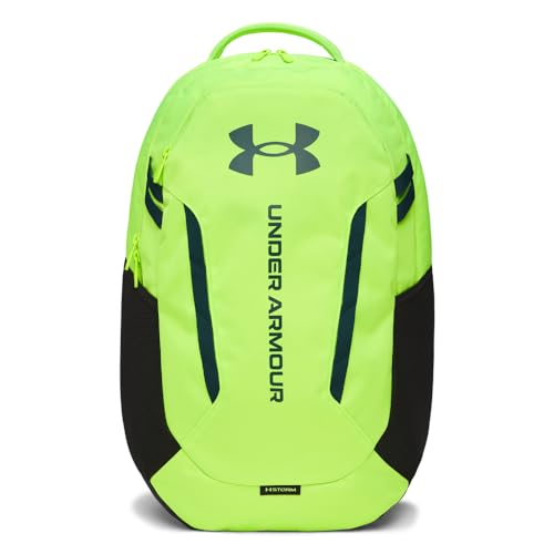 Under Armour Unisex Hustle 6.0 Backpack, (389) Hyper Green/Black/Arden Green, One Size Fits Most