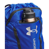 Under Armour Unisex Hustle Sackpack, (400) Royal/Black/Metallic Silver, One Size Fits Most