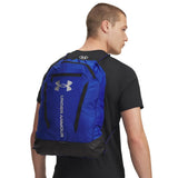 Under Armour Unisex Hustle Sackpack, (400) Royal/Black/Metallic Silver, One Size Fits Most
