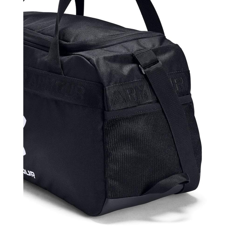 Under Armour Unisex Loudon Duffle, Black (001)/White, X - Small