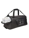 Under Armour Unisex Undeniable 5.0 Duffle, (011) Black Medium Heather/Black/Metallic Silver, Medium