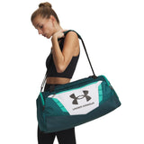 Under Armour Unisex Undeniable 5.0 Duffle, (100) White/Arden Green/Black, Small