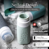 unigo 30 PACK Travel Bottles Set for Toiletries - Leakproof Refillable Travel Size Containers, TSA Approved Bottles with Labels, Brush & Covers for Carry - On Travel