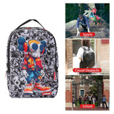 UNIKER Graffiti Backpack,Gamer Backpack,Casual Daypack,Designer Laptop Backpack for 15.6 Inch Laptop,Travel Backpack for Man Women,X Eyes