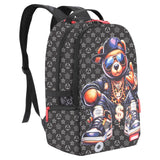 UNIKER Travel Laptop Backpack,Graffiti Backpack for Work,Designer Laptop Backpack for 15.6 Inch,Water Resistant Backpack Computer Bag,Fortune Bear