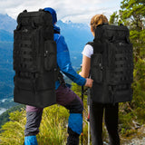 Unineovo 70L/100L Large Camping Hiking Backpack with Rain Cover, Waterproof Molle Rucksack Military Tactical Backpack, Lightweight Backpacking Daypack for Trekking Climbing Outdoor
