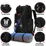 Unineovo 70L/100L Large Camping Hiking Backpack with Rain Cover, Waterproof Molle Rucksack Military Tactical Backpack, Lightweight Backpacking Daypack for Trekking Climbing Outdoor