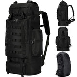 Unineovo 70L/100L Large Camping Hiking Backpack with Rain Cover, Waterproof Molle Rucksack Military Tactical Backpack, Lightweight Backpacking Daypack for Trekking Climbing Outdoor