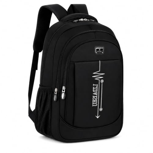 Unisex Lightweight Backpack, Multi-Pocket Daypack, Water-Resistant Travel & School Bag, Casual Everyday Rucksack