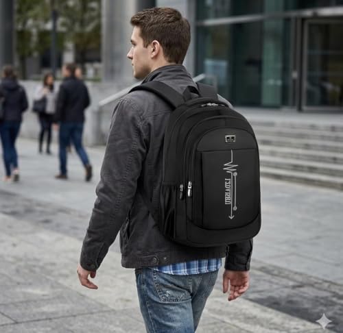 Unisex Lightweight Backpack, Multi-Pocket Daypack, Water-Resistant Travel & School Bag, Casual Everyday Rucksack