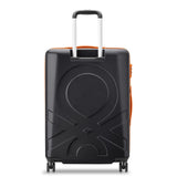 United Colors of Benetton Fabrica Hardside Luggage with Spinner Wheels, Black, Checked - Medium 23 Inch