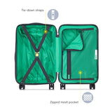 United Colors of Benetton Now! Hardside Luggage with Spinner Wheels, Light Pink, Carry - On 19 Inch