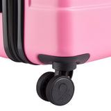 United Colors of Benetton Now! Hardside Luggage with Spinner Wheels, Light Pink, Carry - On 19 Inch