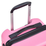 United Colors of Benetton Now! Hardside Luggage with Spinner Wheels, Light Pink, Carry - On 19 Inch