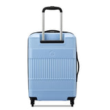 United Colors of Benetton Ribbed Hardside Expandable Luggage with Spinner Wheels, Light Blue, Carry - On 20 Inch