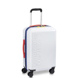 United Colors of Benetton United Hardside Luggage with Spinner Wheels, White, Carry - On 19 Inch