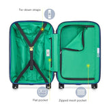 United Colors of Benetton United Hardside Luggage with Spinner Wheels, White, Carry - On 19 Inch