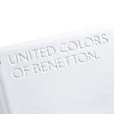 United Colors of Benetton United Hardside Luggage with Spinner Wheels, White, Carry - On 19 Inch