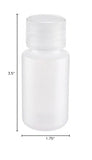 United Scientific™3 Oz Travel Bottles for Toiletries - Leak Proof Toiletry Bottles with Lined Polypropylene Lid - TSA Approved Travel Containers, Clear Screw Top Small Bottle for Liquids, Pack of 6