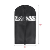 Univivi Garment Bag Suit Bag for Storage and Travel 43 inch, Washable Suit Cover for T-Shirt, Jacket, Suits, Coats, Set of 5, Oxford Fabrics