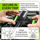 Untethered Luggage Straps | TSA - Approved Suitcase Belts with Heavy - Duty Buckles. Secure Adjustable Travel Accessories for Checked Bags. 4 - Pack