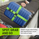 Untethered Luggage Straps | TSA - Approved Suitcase Belts with Heavy - Duty Buckles. Secure Adjustable Travel Accessories for Checked Bags. 4 - Pack